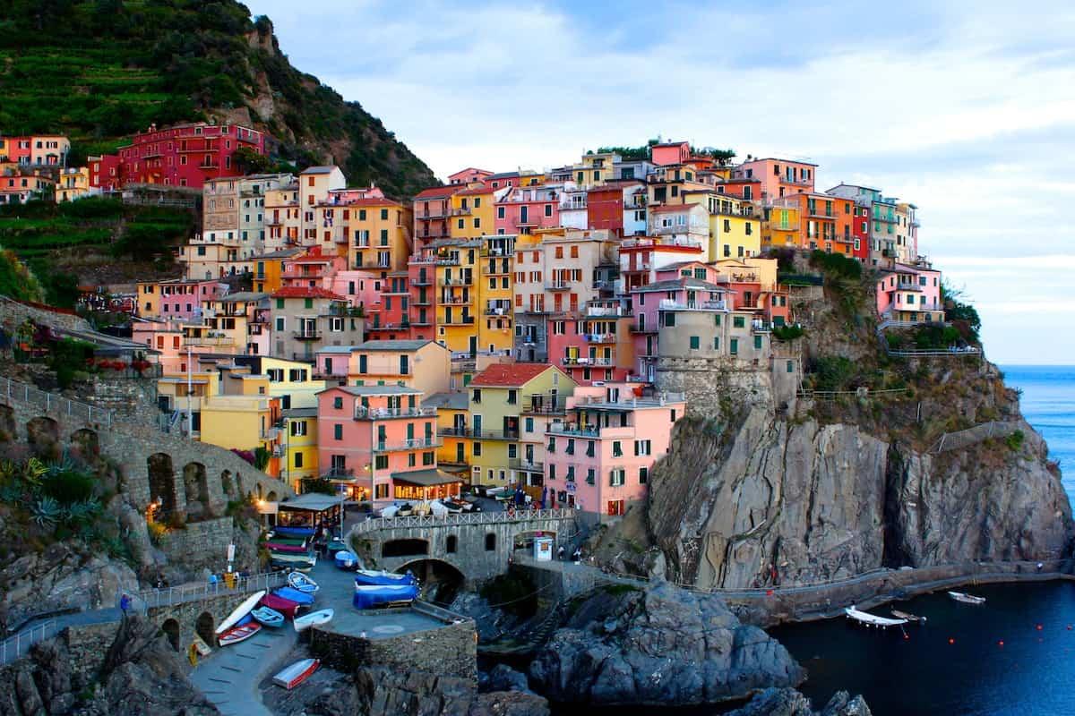 cinque terre with the train to la spezia