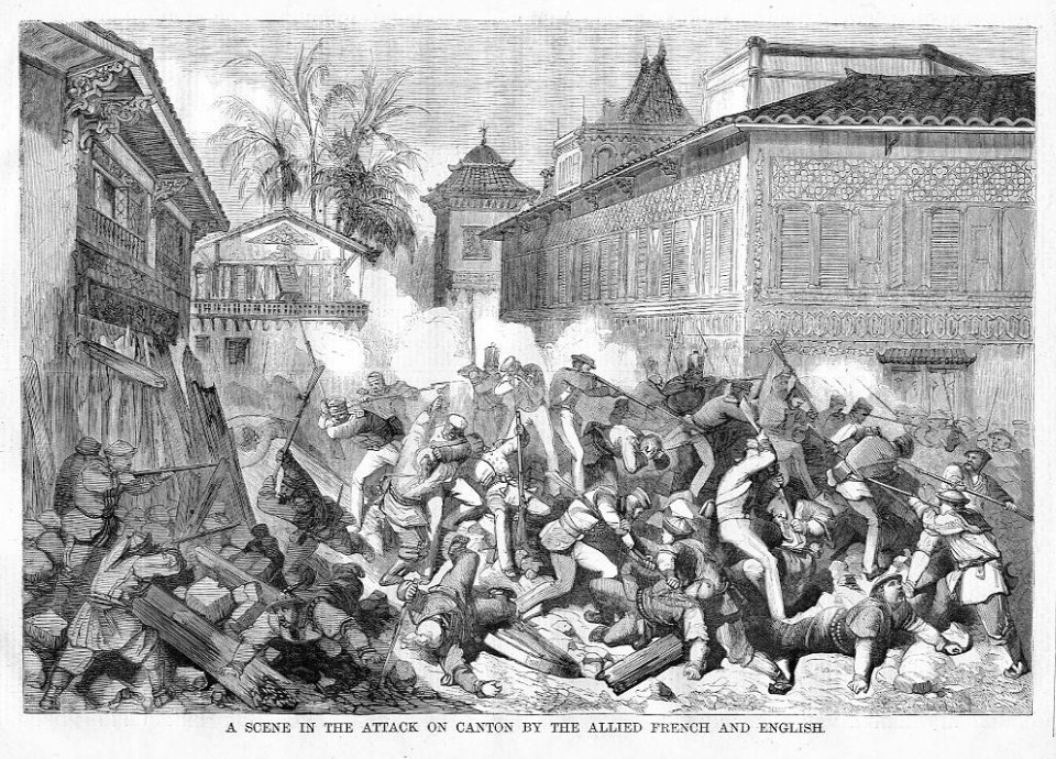 Битва за Кантон під час Тайпінського повстання / Ілюстрація з журналу Harper's Weekly
