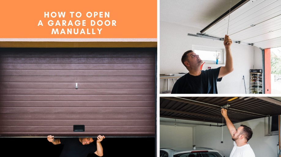 how to open garage door with broken spring