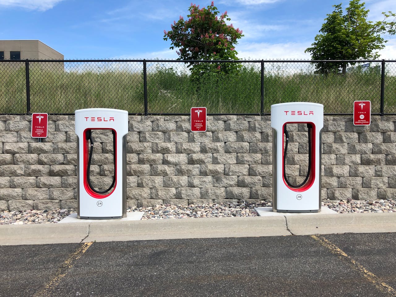 Tesla charging station