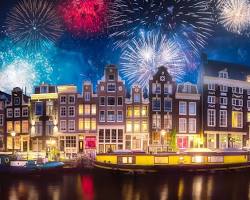 Image of Amsterdam Light Festival during New Year's Eve