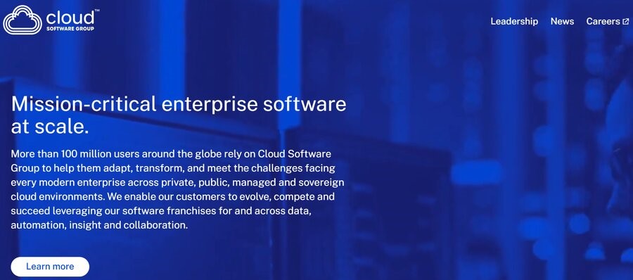 Cloud Software Group home page, SaaS companies in Miami