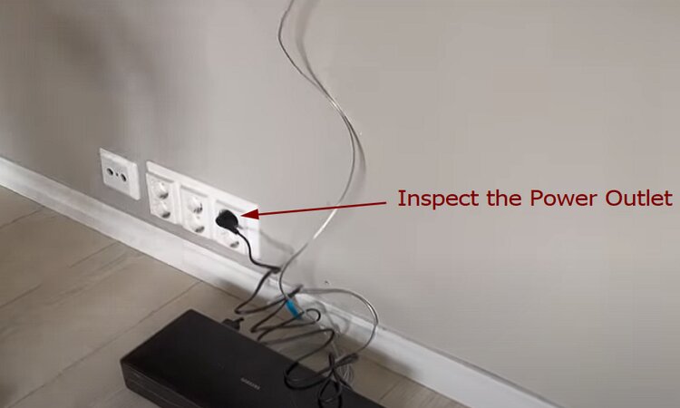 inspect power outlet