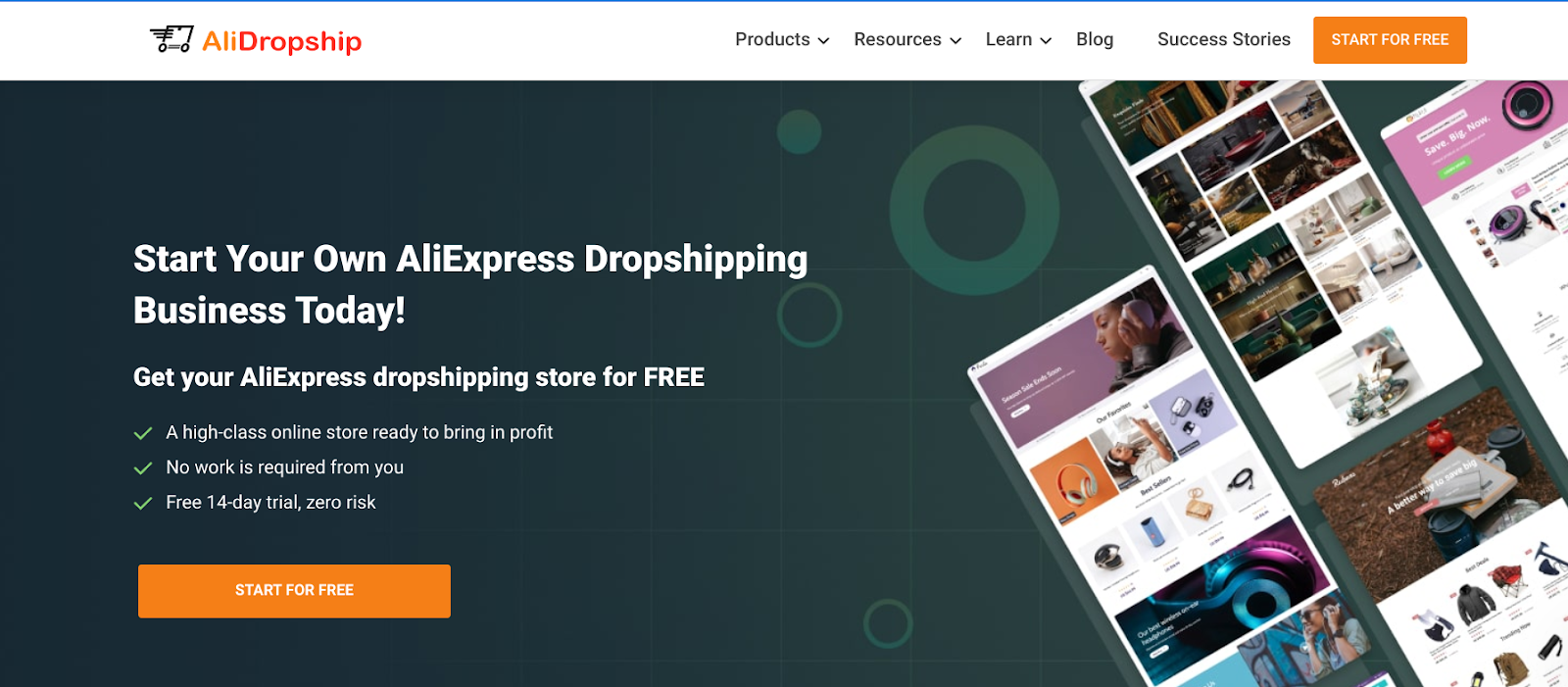 start your dropshipping business with AliDropship
