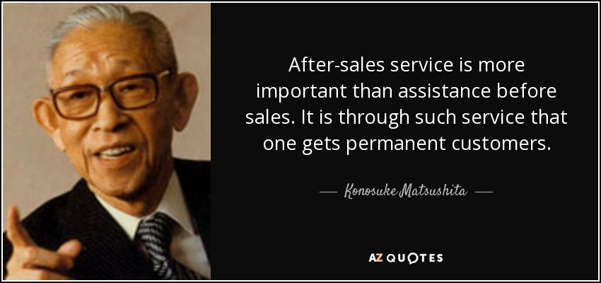 customer success quotes; konosuke matsuhita