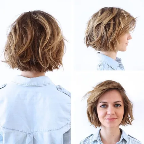 Longer Waves Short Shag Haircuts