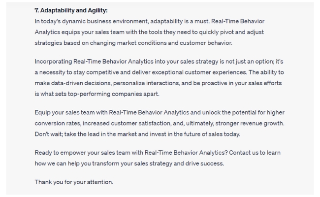 ai tips for inside salespeople; real-time behavioral analysis 