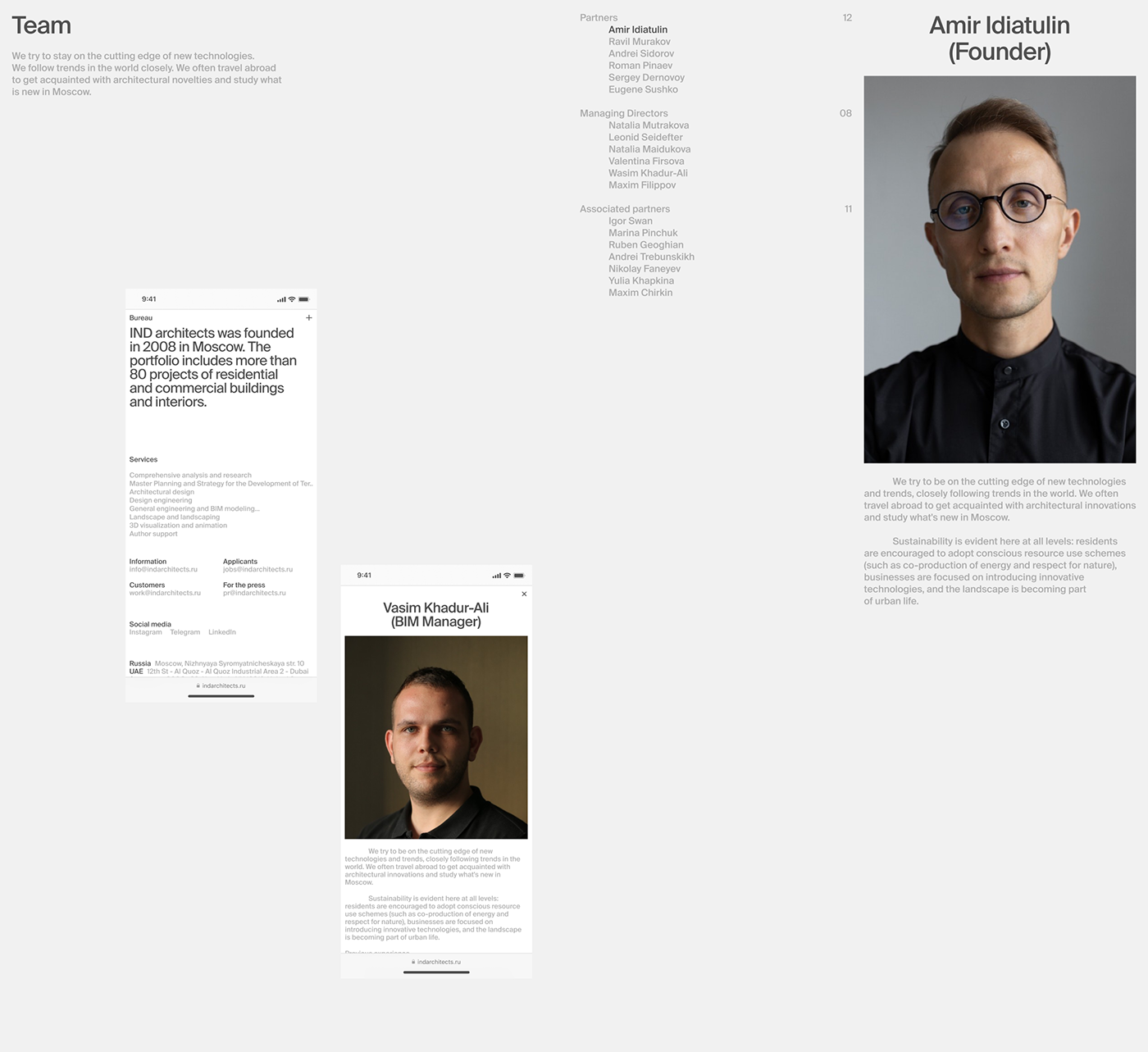 Artifact from the IND Architects' Sleek Minimalist Web Design Unveiled article on Abduzeedo