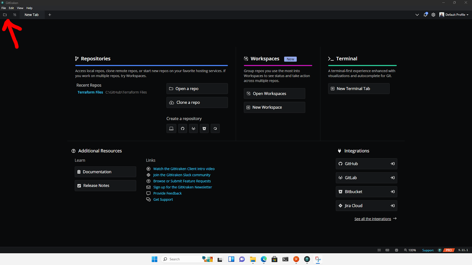 GitKraken interface