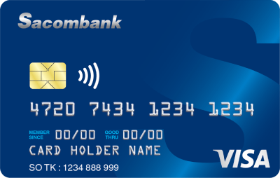 Thẻ tín dụng quốc tế Sacombank Visa Classic
