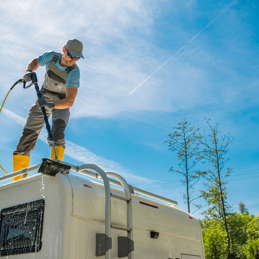 RV roof maintenance