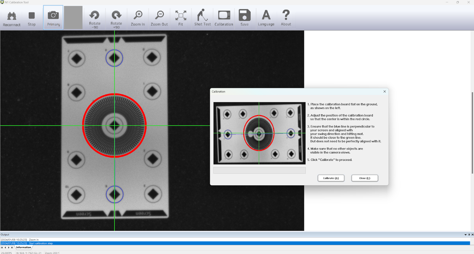 NVISAGE N1 Launch Monitor-calibration-guide-4