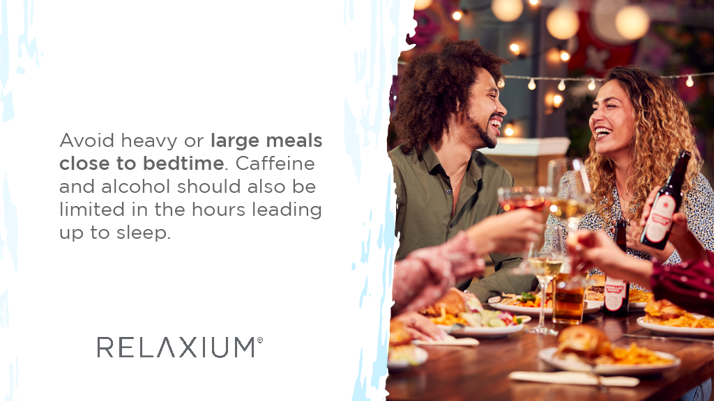 avoid heavy or large meals close to bedtime