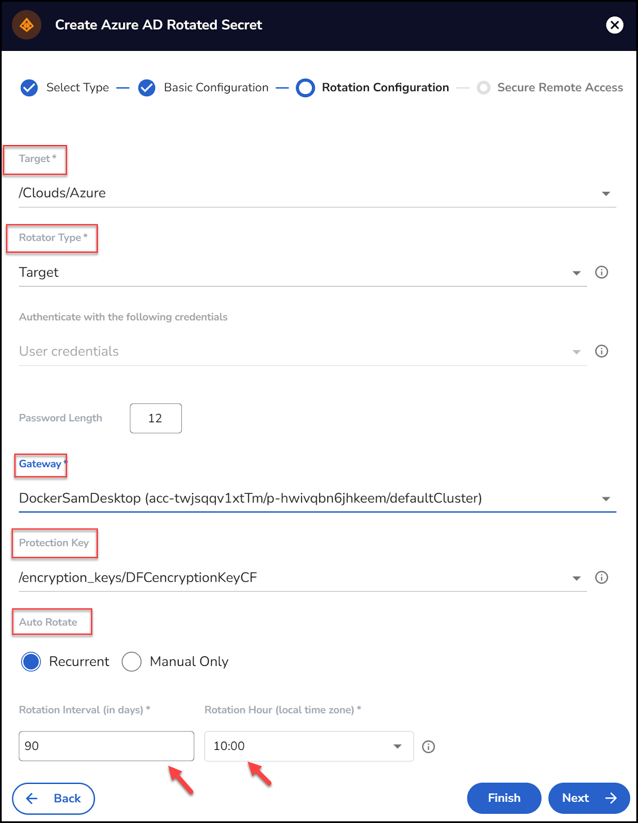 Rotation Configuration