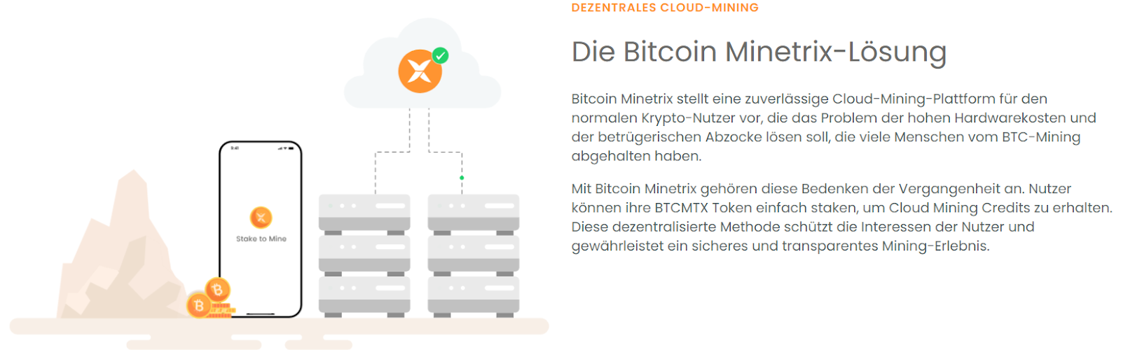 Cloud mining mit Bitcoin Minetrix