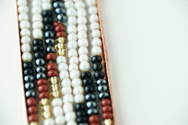 close up of different colored beads on white background - Image of Fashion and Style, A collage of d