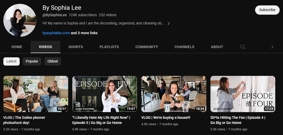By Sophia Lee YouTube channel