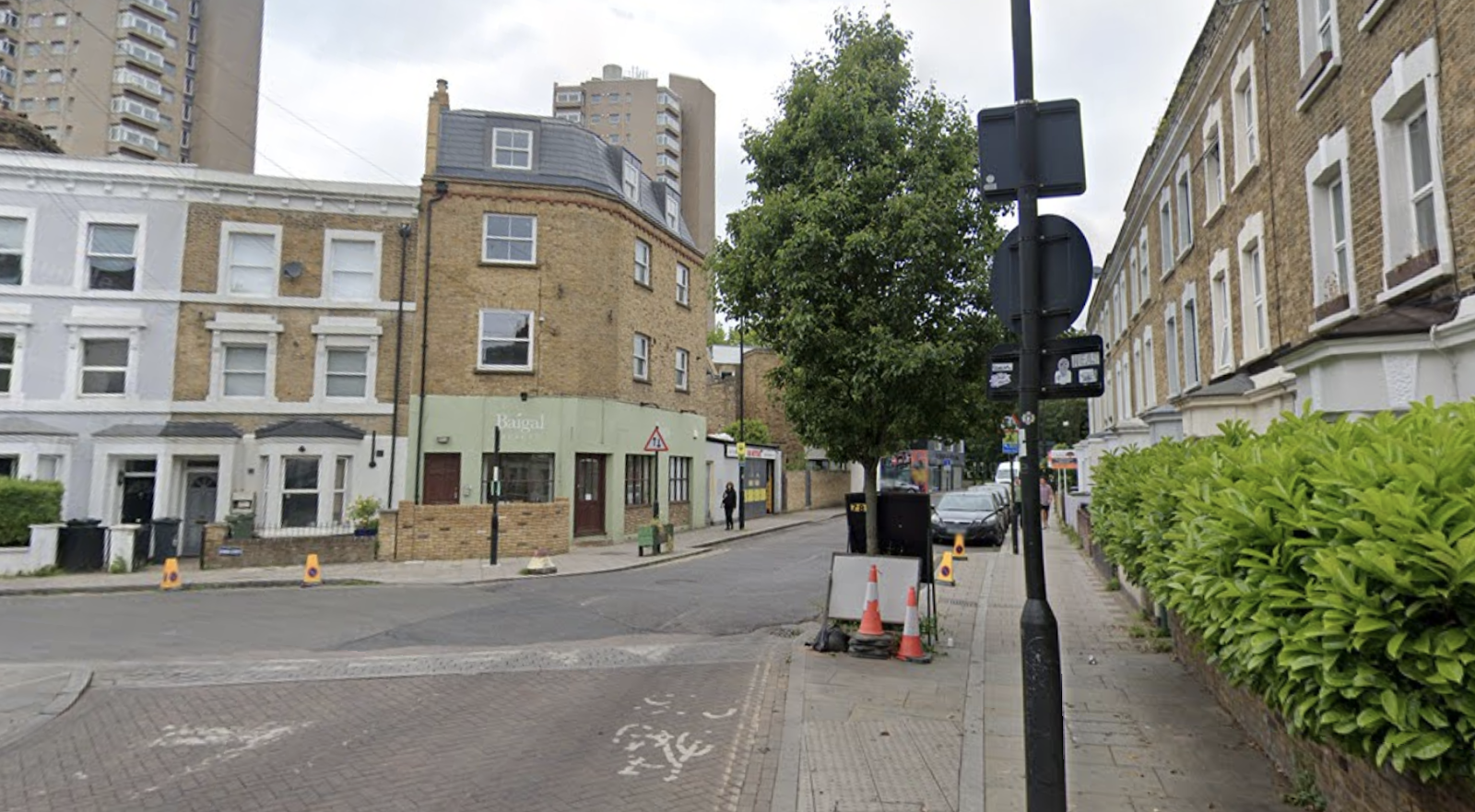 Google maps image showing an intersection of Railton Road and Rymer Street