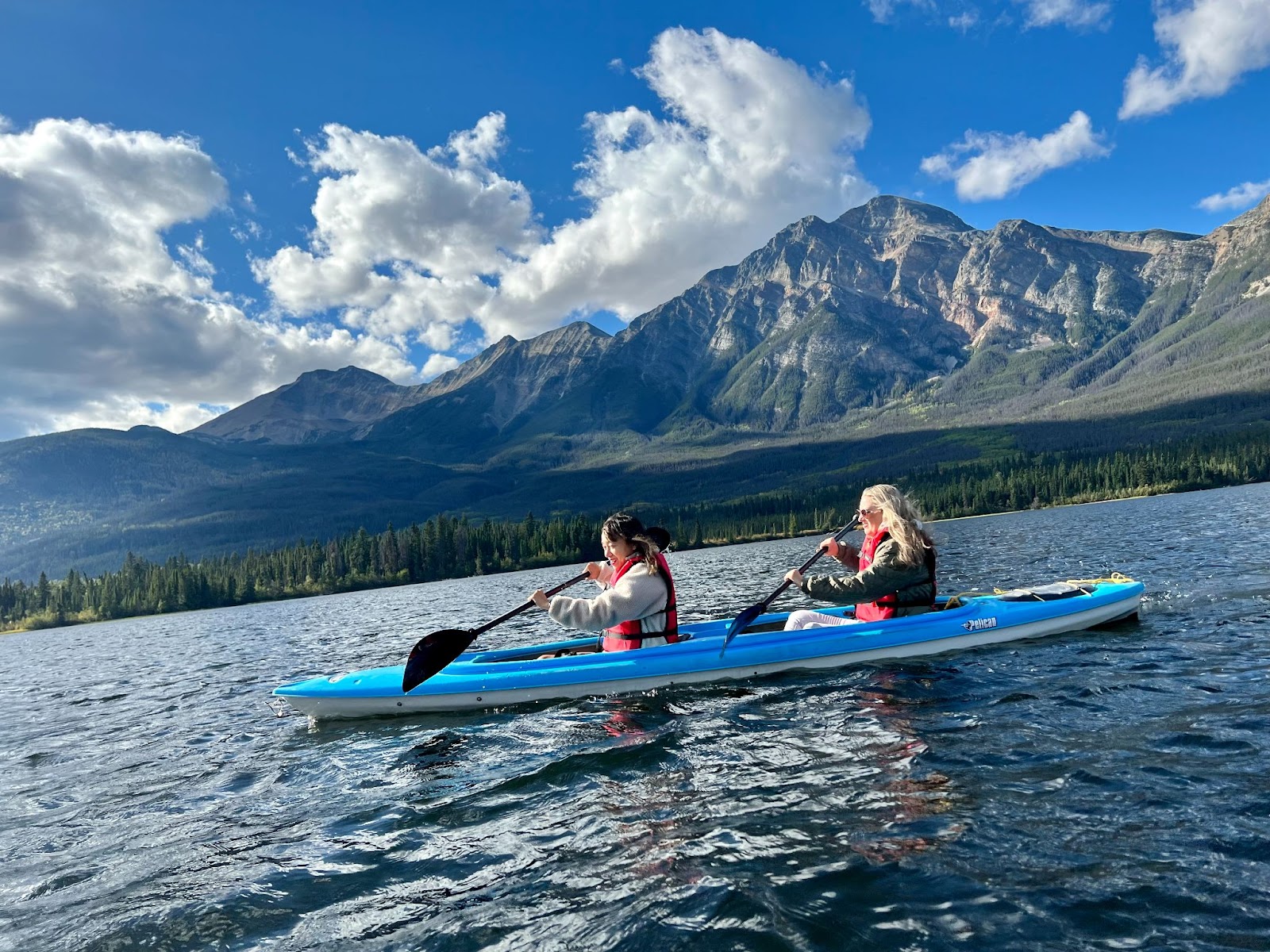 5 Days in Banff and Jasper National Parks: kayaking on Pyramid Lake