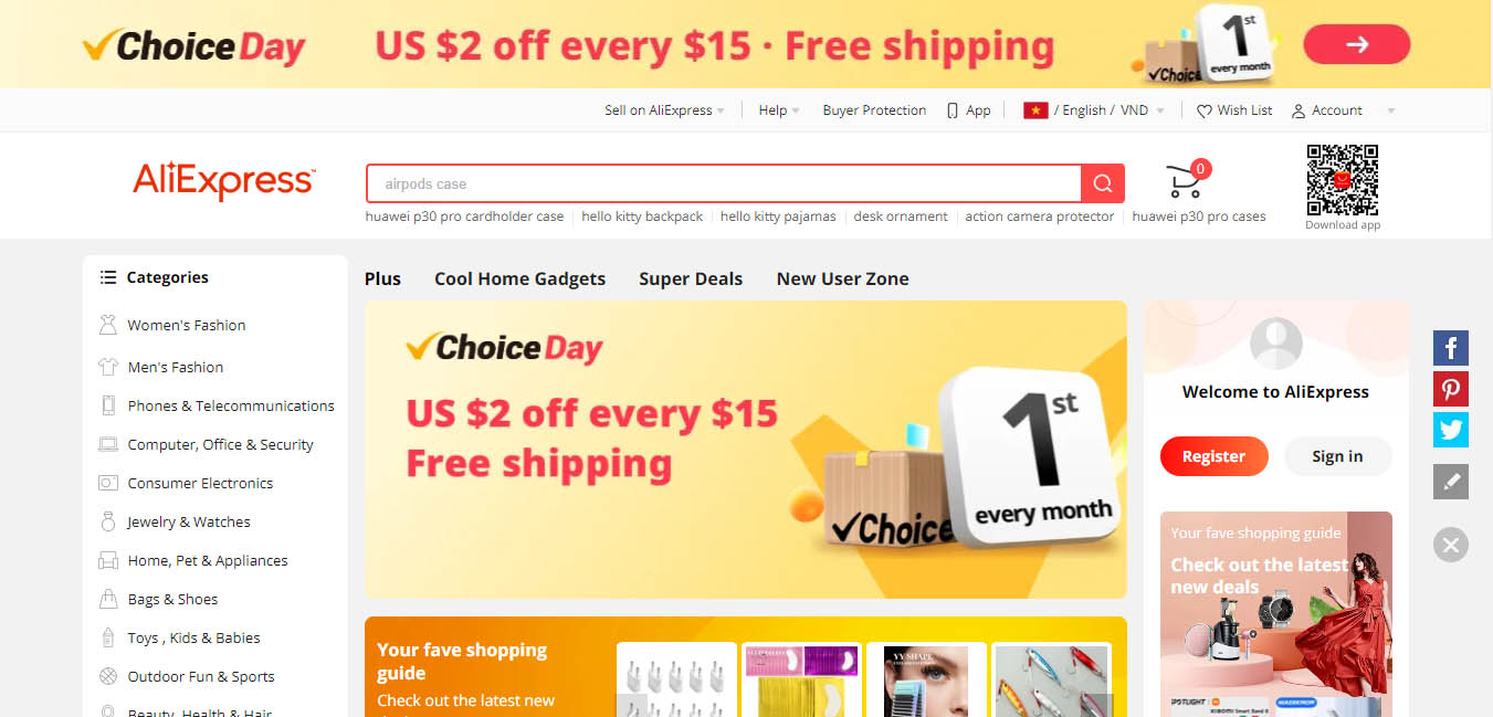 Find dropshipping suppliers at online marketplace - AliExpress
