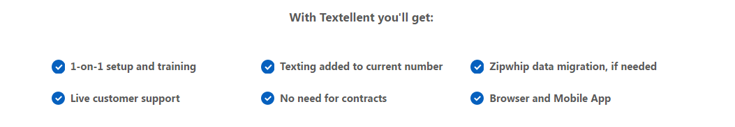 what you get with Textellent