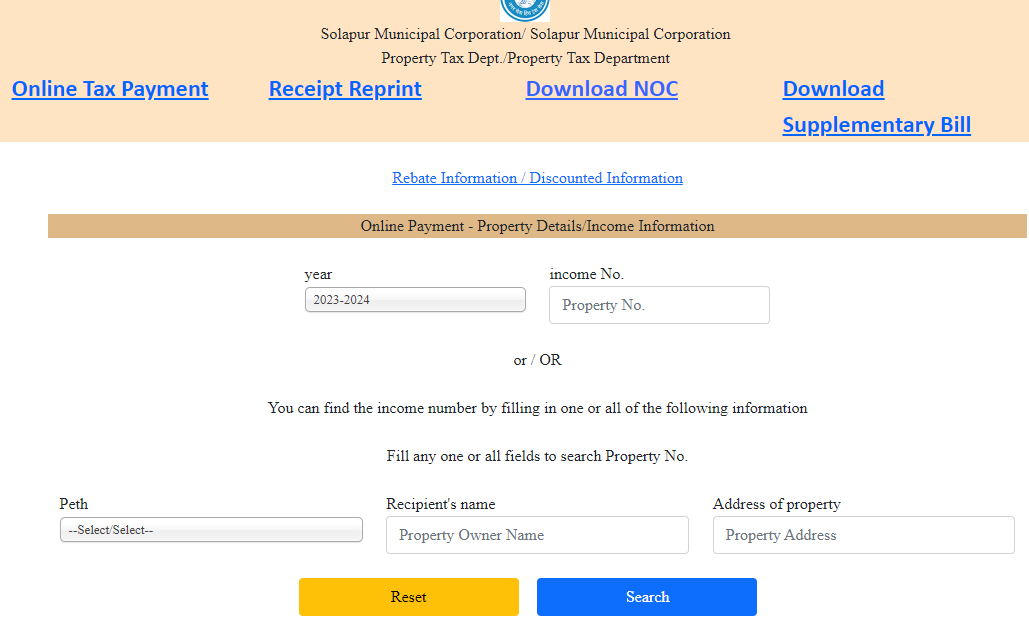 solapur property tax