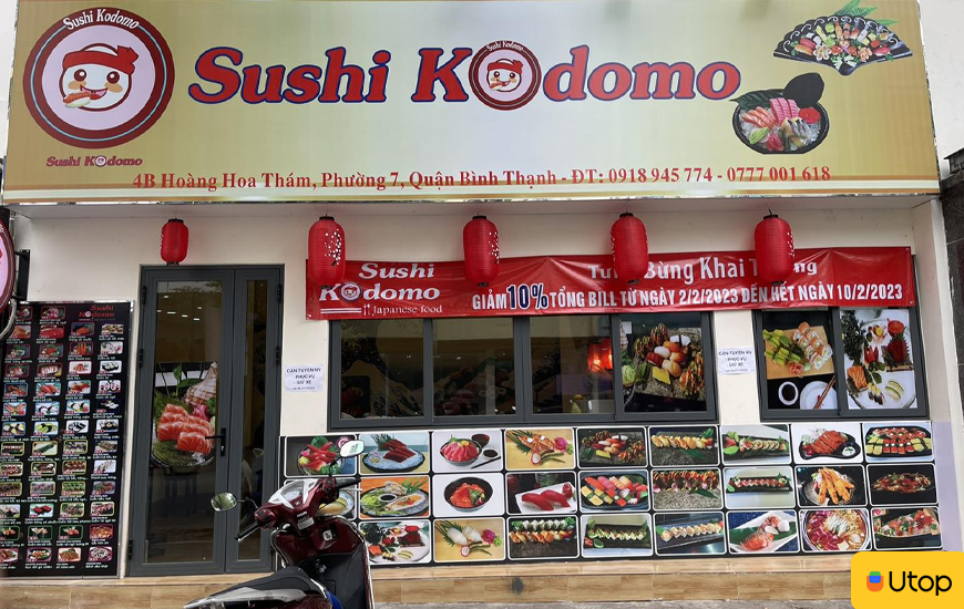 Không gian bên trong Sushi Kodomo
