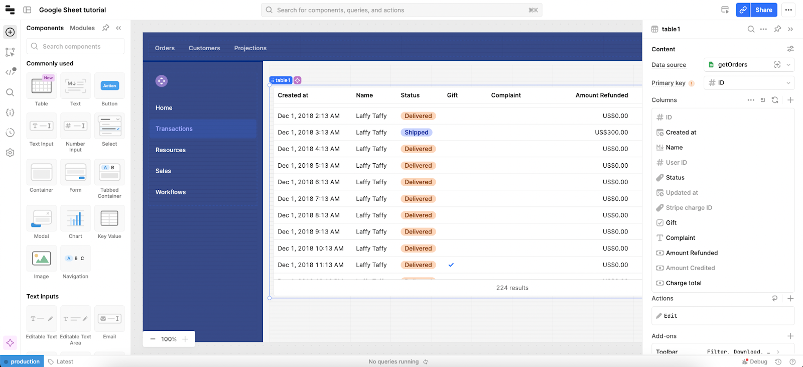 Create a CRUD app from Google Sheets in <1 hour with Retool