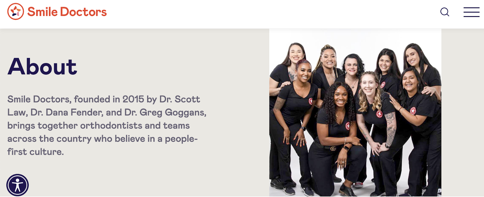 dental marketing campaigns, Smile Doctors homepage