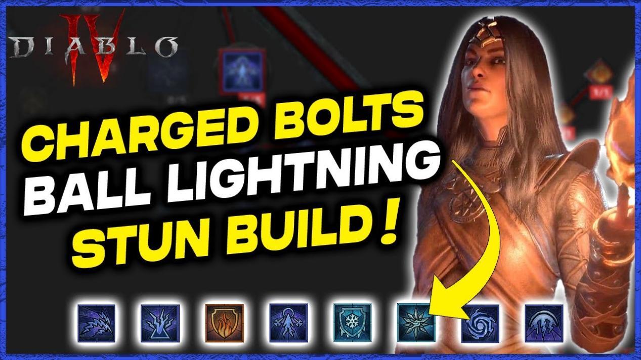 Diablo 4 My ENDGAME Sorceress Charged Bolts, Ball Lightning Stun Lock Build. Looks Promising