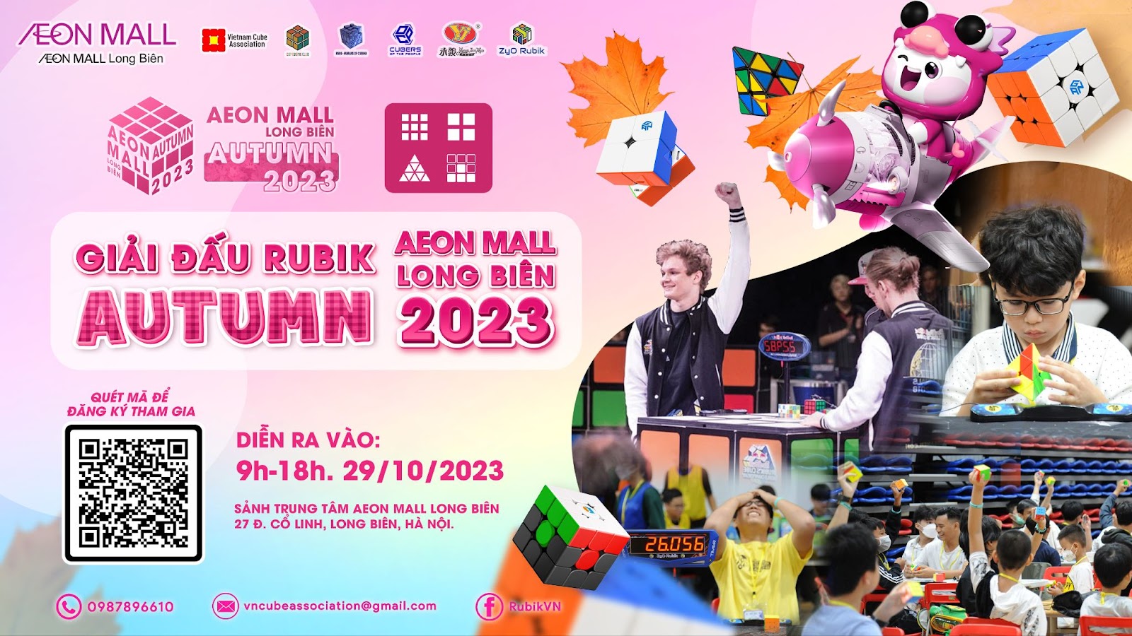 Rubik Fest 2023: Sự Kiện Chơi Rubik Lớn Nhất Tại Aeon Mall Long Biên
