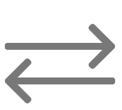 A grey arrows pointing to the left  Description automatically generated with medium confidence