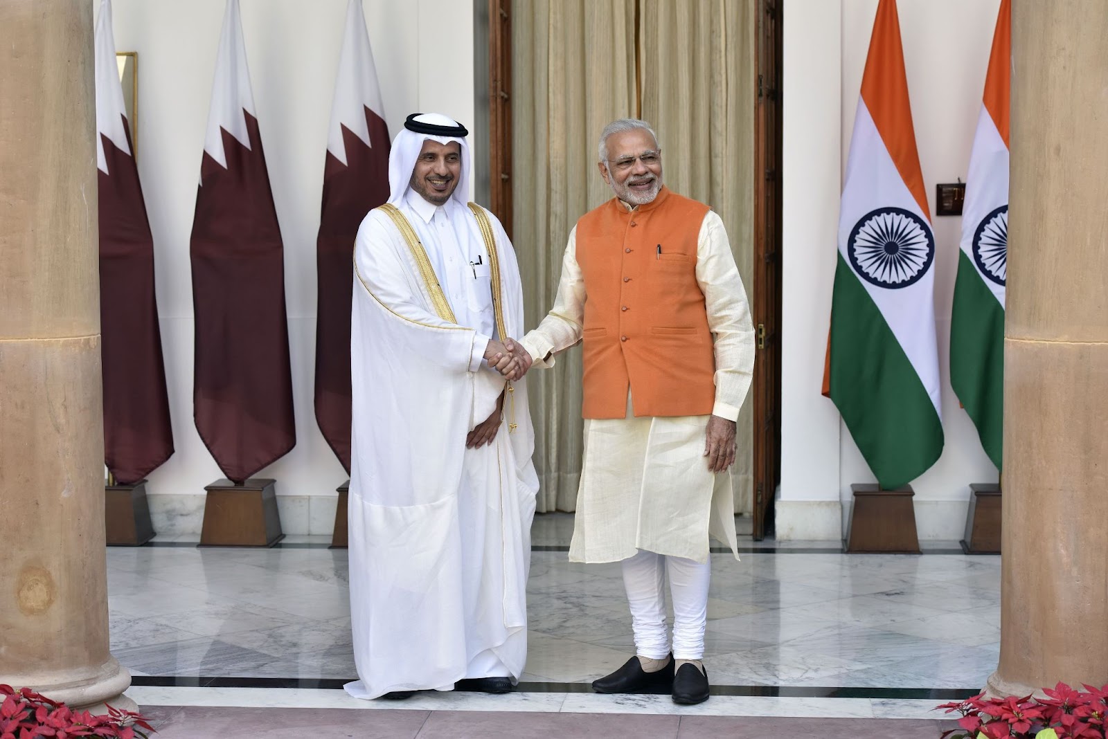 India and Qatar leaders