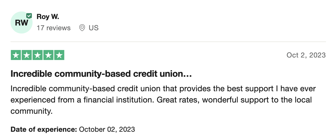 Self-Help credit union reviews