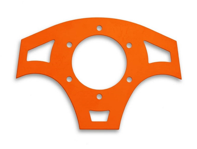 A Polaris General Steering Wheel Backing Plate by SuperATV, uninstalled and against a blank background.