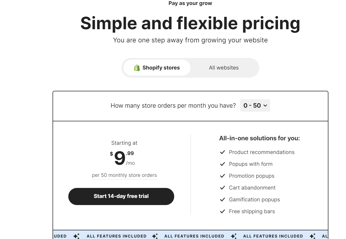 Adoric pricing plans