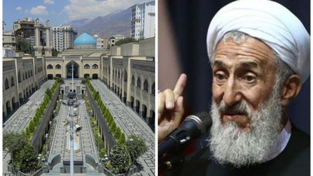 کاظم صدیقی و نمایی از حوزه علمیه امام خمینی در شمال تهران