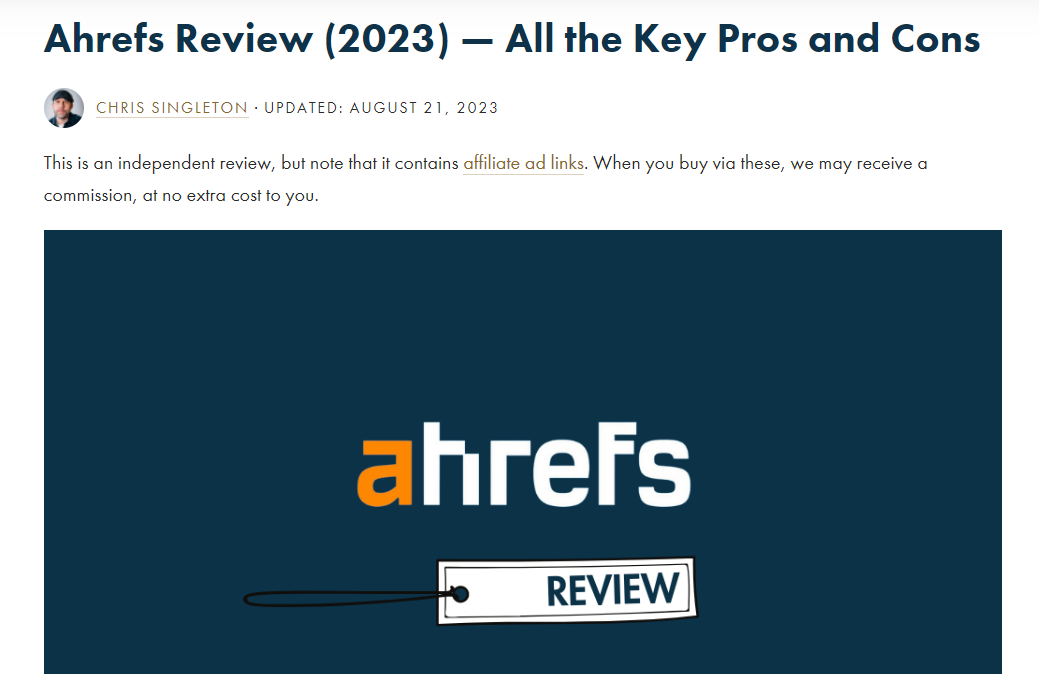 ahrefs review on style factory productions