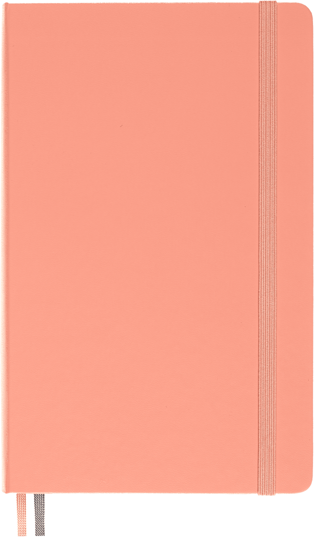 A pink moleskin journal, perfect for getting your journalling journey started.