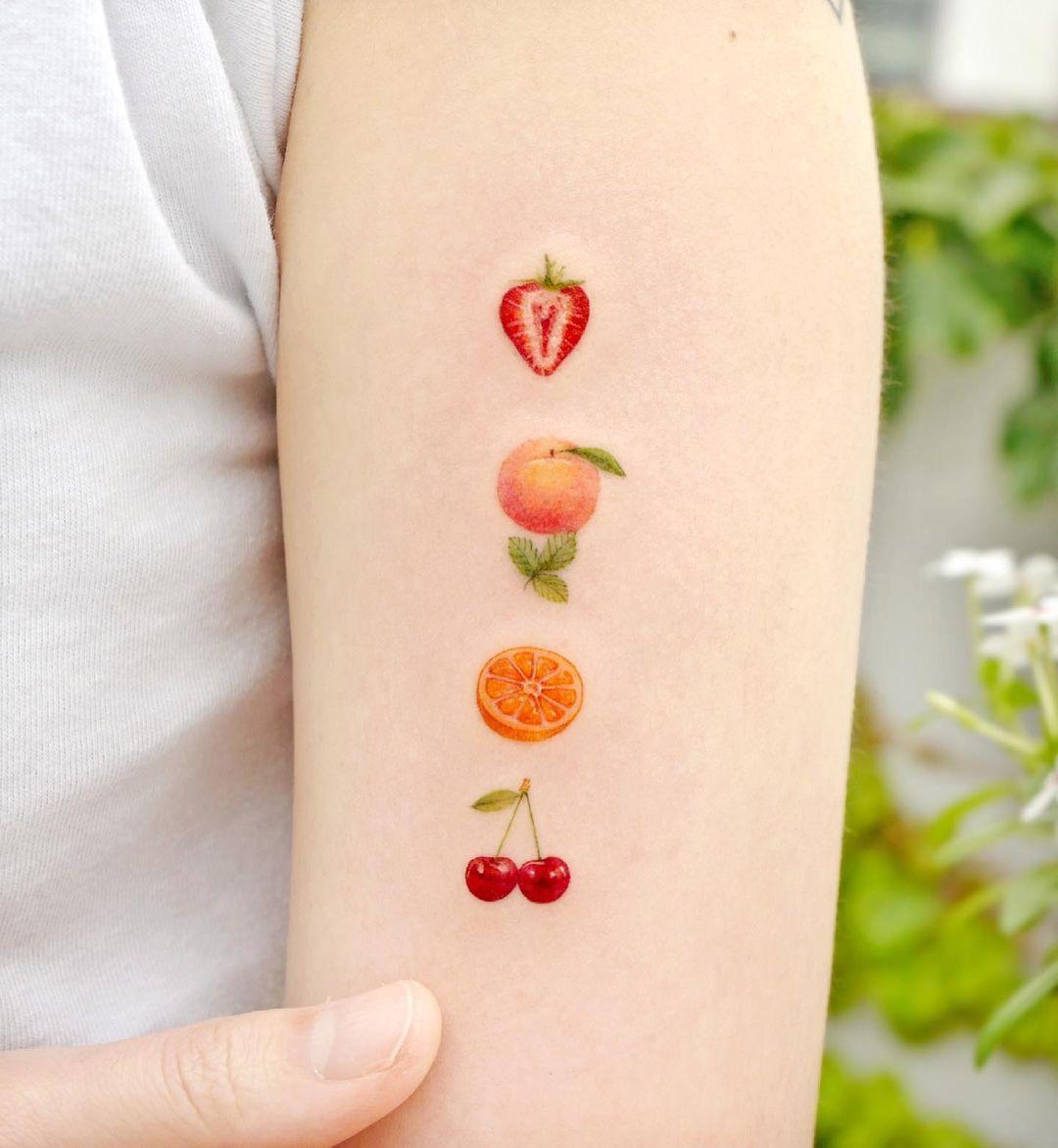 30 Fun Fruit Tattoo Ideas