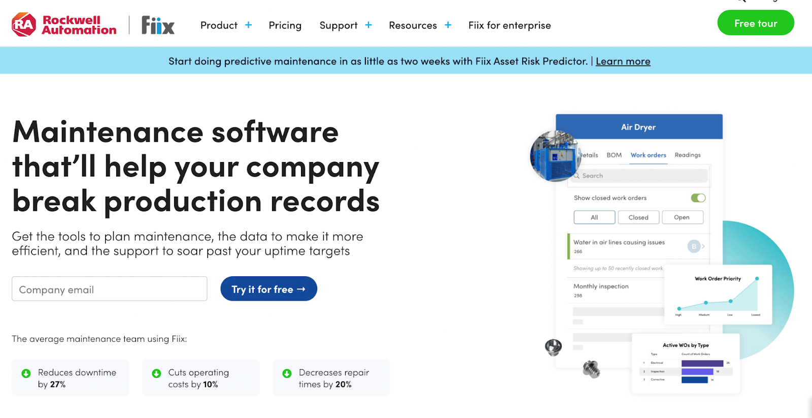 Fiix: property management maintenance software