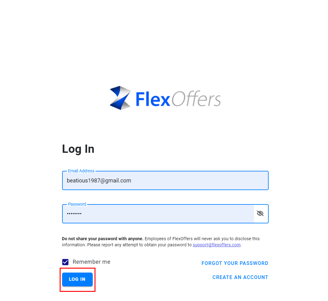 FlexOffers - account login