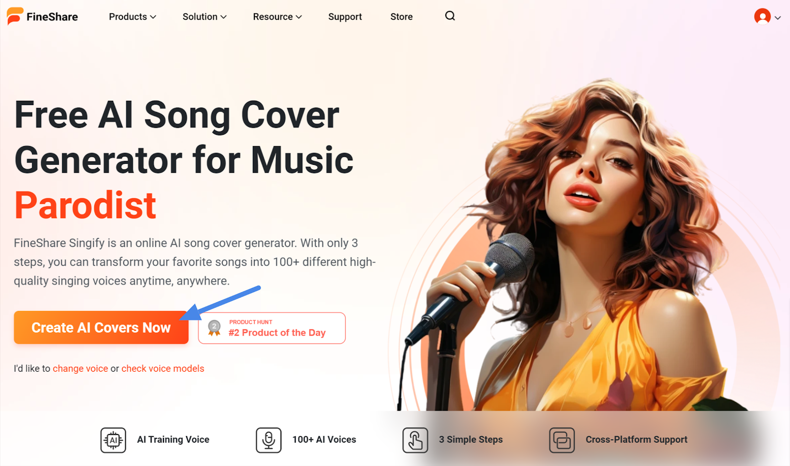 The FineShare Singify product page.