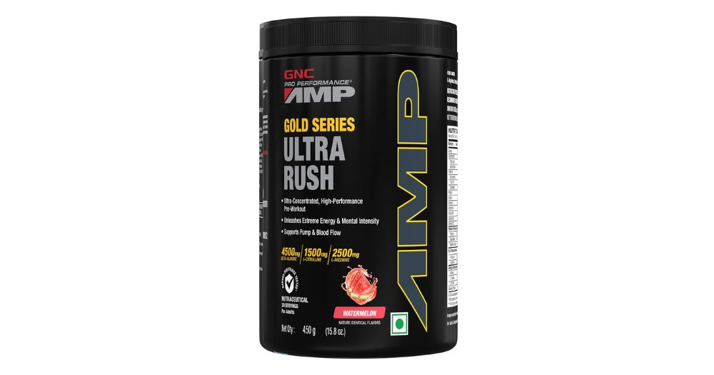 GNC AMP: Best Pre-Workout in India
