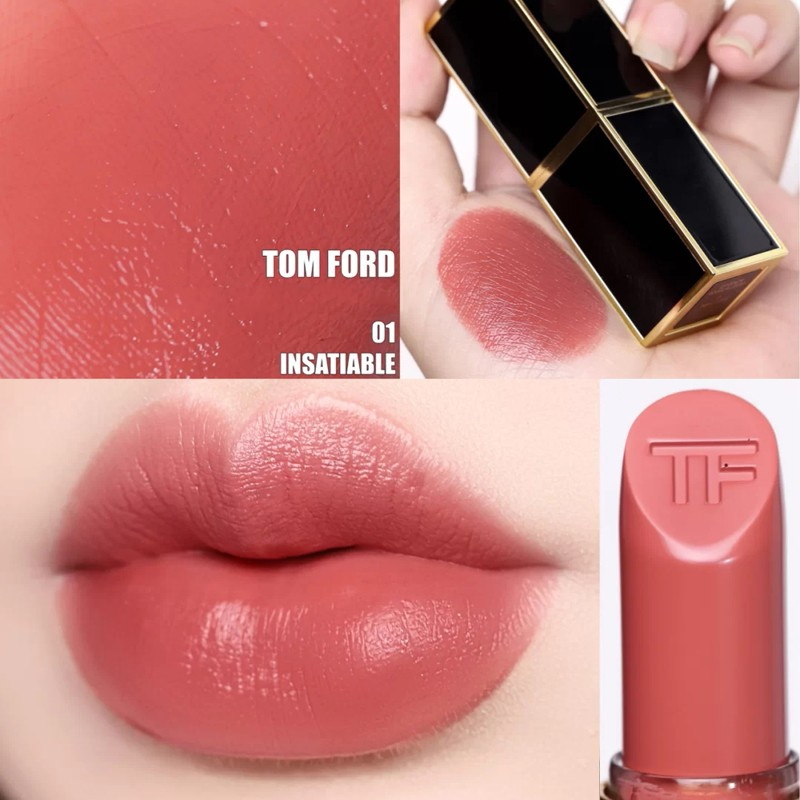 Son môi màu hồng đất Tom Ford Lip Color Matte Insatiable màu 01