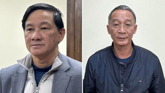 Ông Trần Đức Quận (trái), Bí thư Tỉnh ủy Lâm Đồng; và ông Trần Văn Hiệp, chủ tịch tỉnh Lâm Đồng, đã bị khởi tố liên quan vụ án Đại Ninh