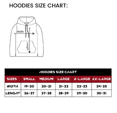 SIZE CHART – Protees.pk