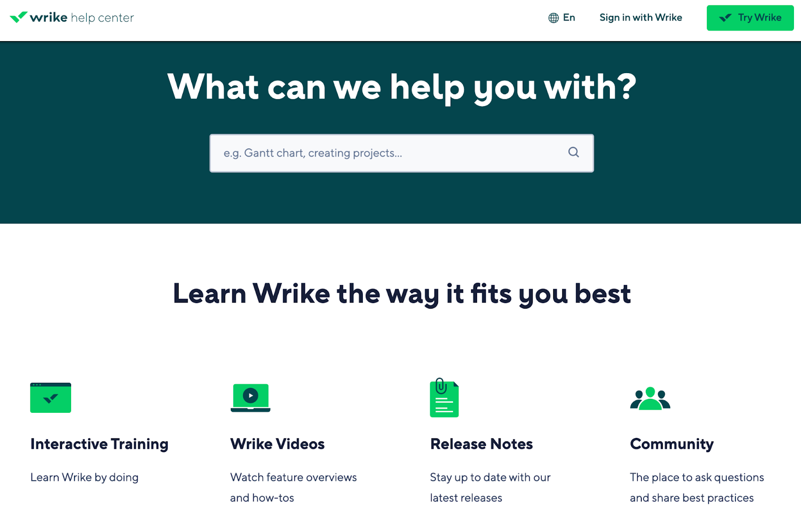 Customer Support for Wrike