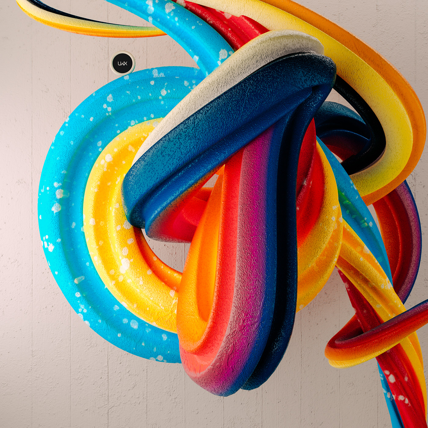 bauhaus geometric abstract 3D vivid colorful product design  textures pattern design  Digital Art 