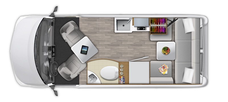 Roadtrek Zion SRT floor plan